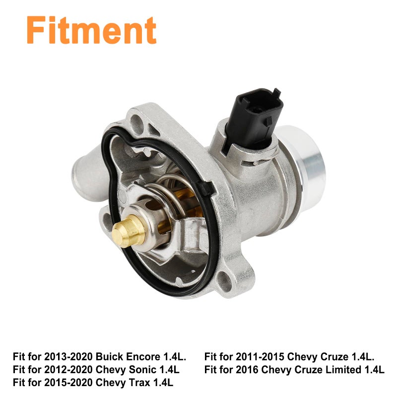 YOUYIEN Upgrade Aluminium Engine Coolant Thermostat Housing Assembly(1PCS).Fit For Buick Encore 2013-2020 Chevy Cruze 2011-2016 Trax Sonic 2013-2020.Replaces Part # 25200455 55565336 902-808 55593034. - Image 3